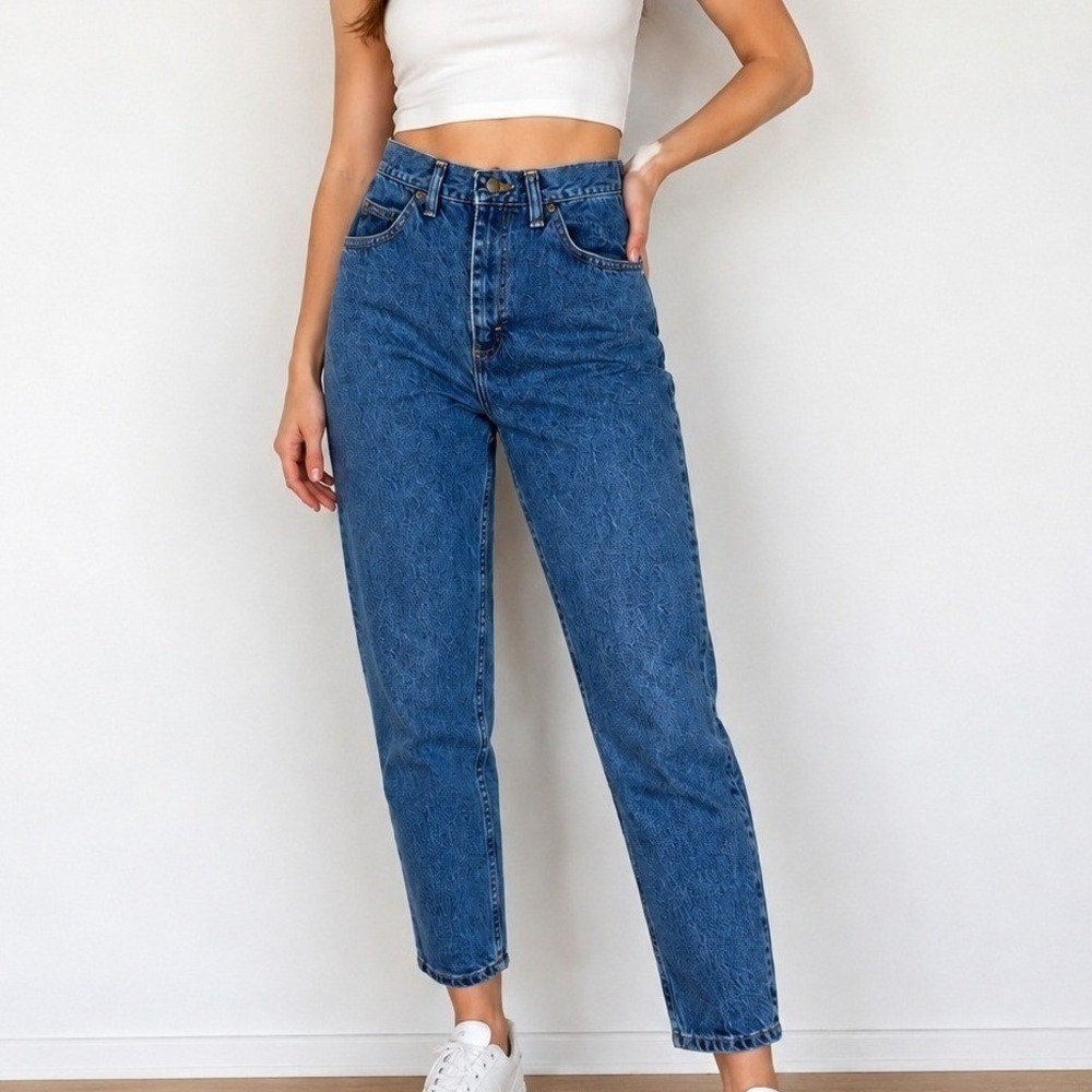 Vintage Denim Riders Made in USA Mom Jeans 10P High Rise Tapered 100%‎ Cotton